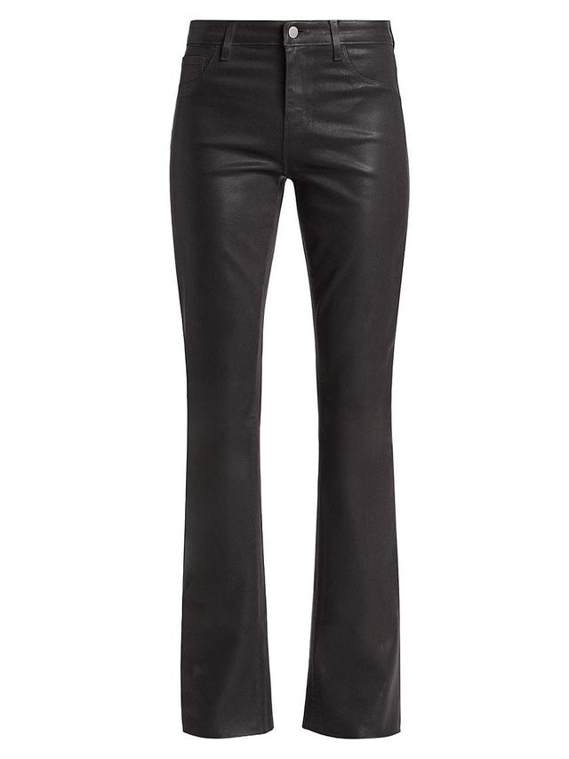 Womens Ruth Mid-Rise Coated Straight Jeans Product Image