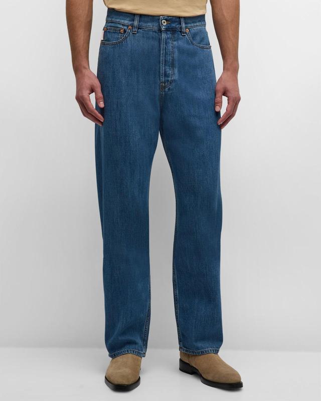 Mens Relaxed Straight-Leg Jeans Product Image