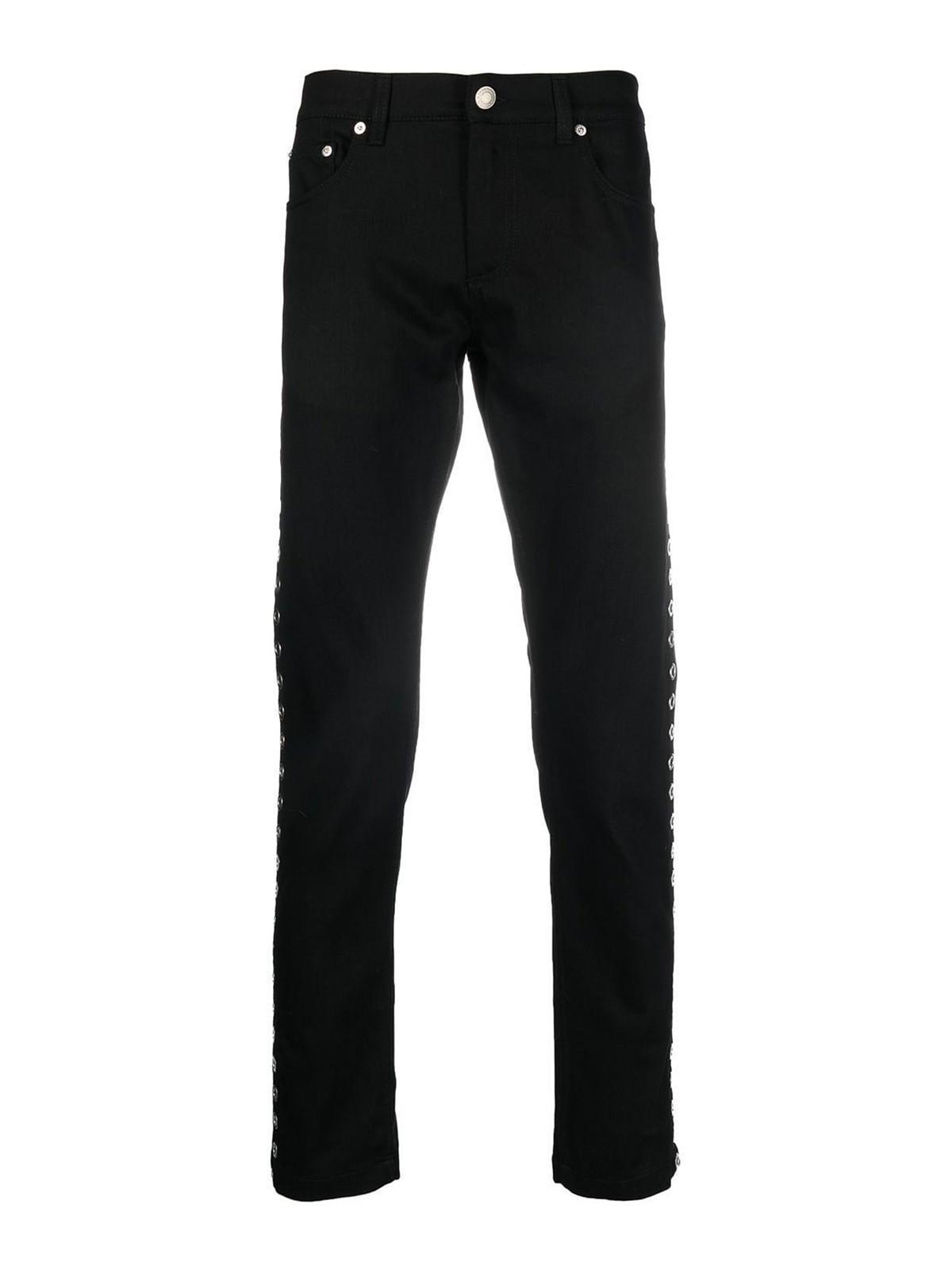 Stretched Denim Jeans In Black Product Image