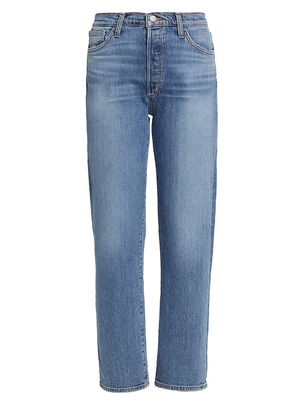 Womens The Honor High-Rise Straight Ankle Jeans product image