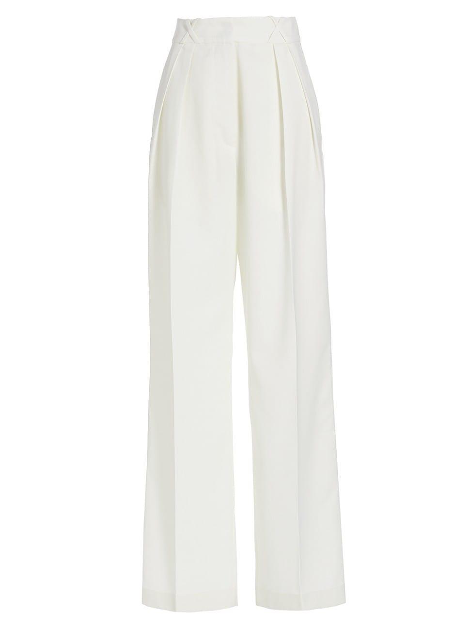 Womens Wide-Leg Tailored Trousers product image