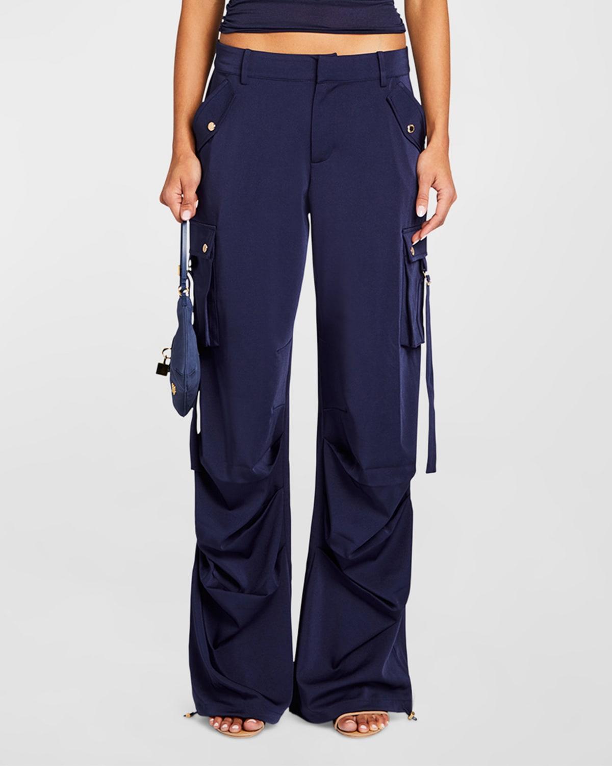 Womens Lai Satin Cargo Pants Product Image