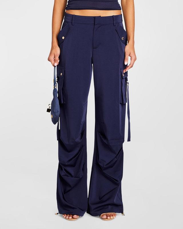 Womens Lai Satin Cargo Pants Product Image