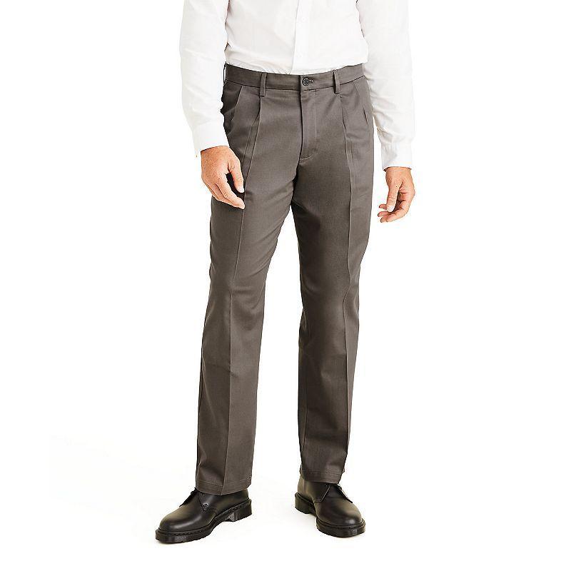 Big & Tall Dockers Signature Khaki Lux Classic-Fit Stretch Pleated Pants, Mens Med Brown Product Image