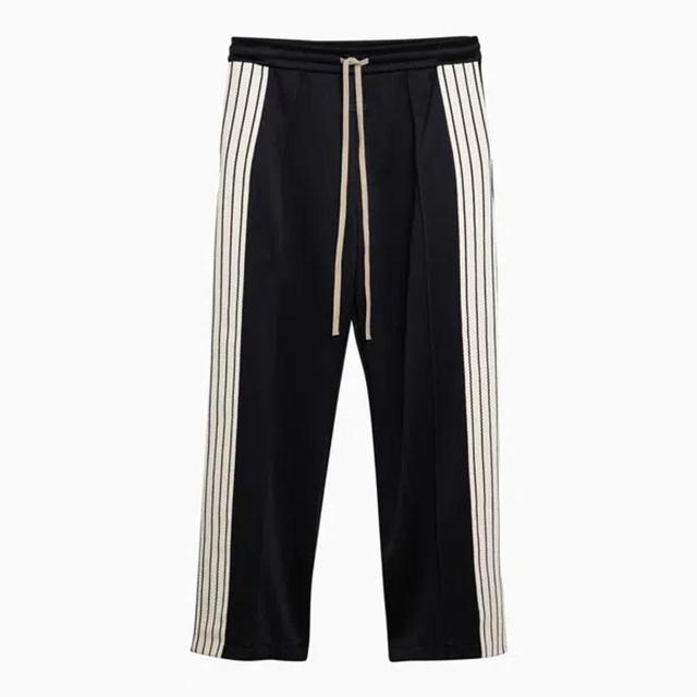 Striped And Jogging Trousers In Black Product Image