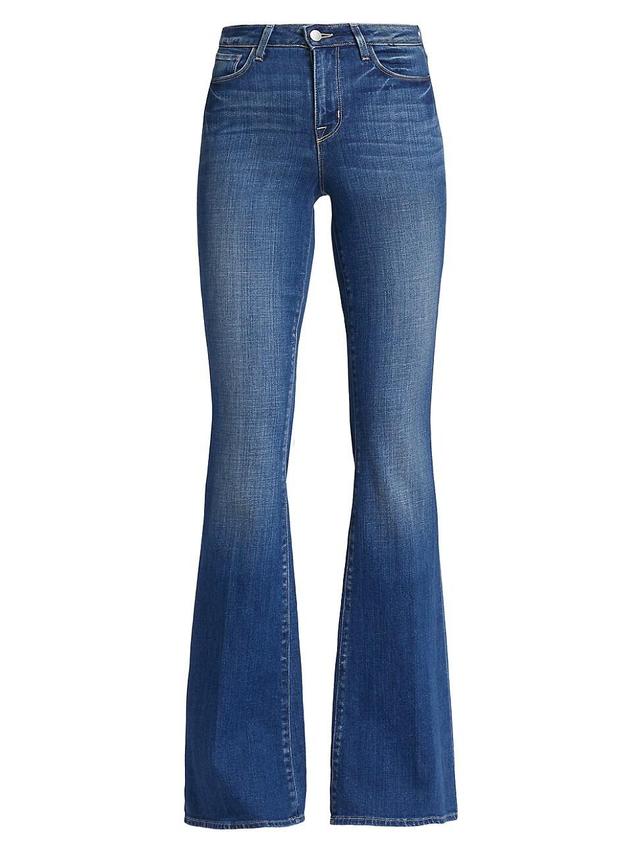 Womens Bell High-Rise Flare Jeans Product Image