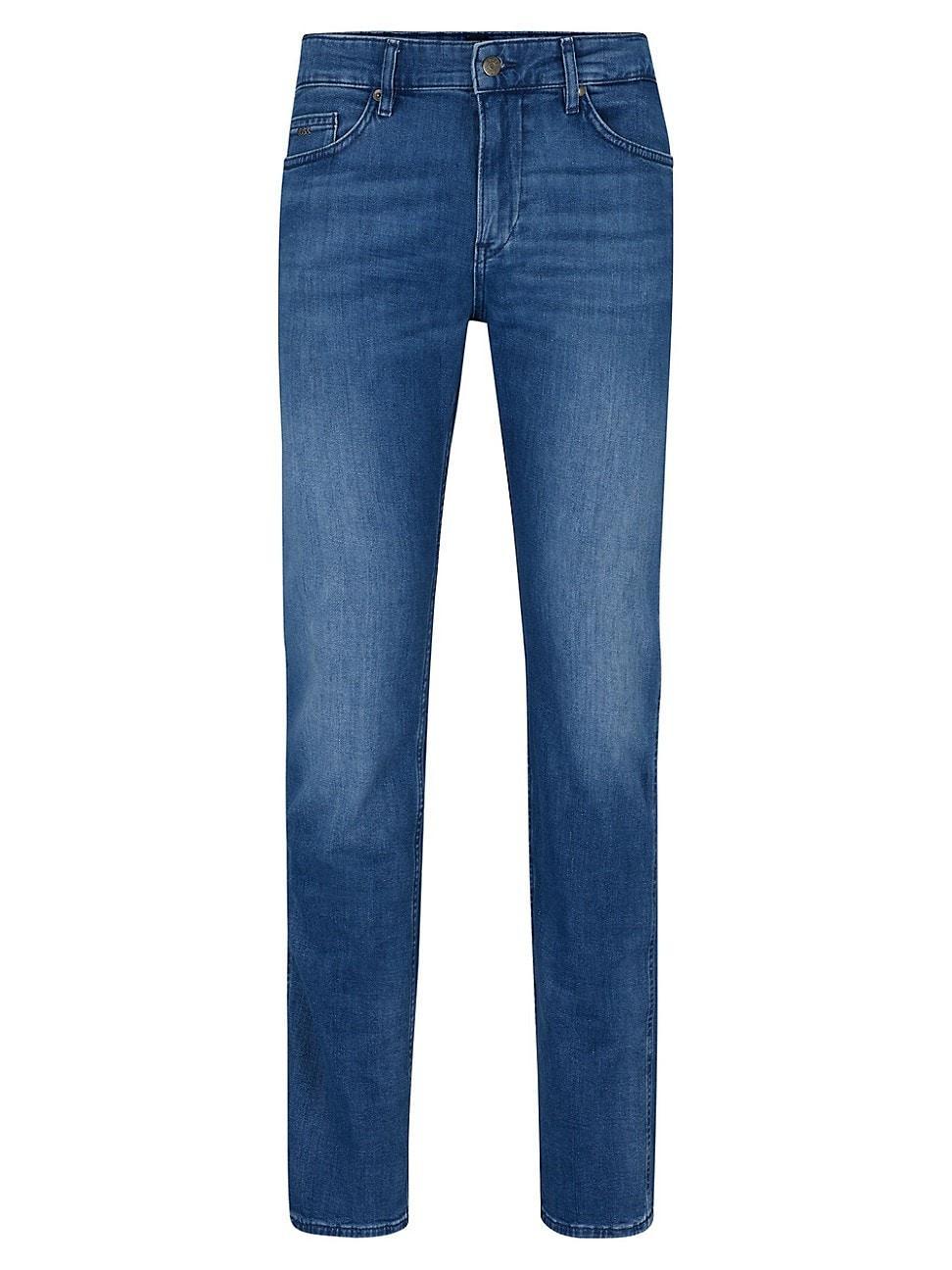 Mens Slim-Fit Jeans In Italian Cashmere-Touch Denim Product Image