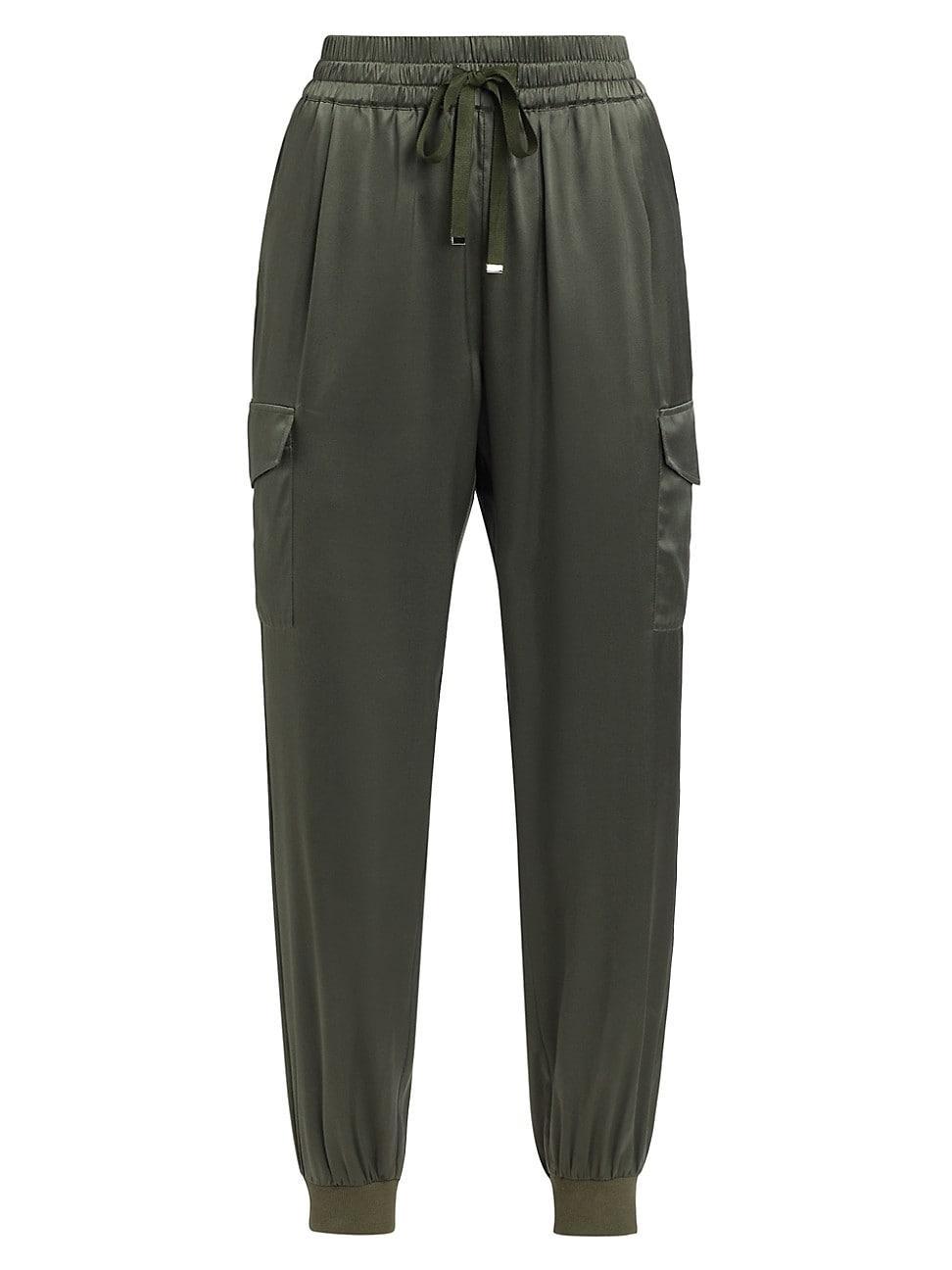 Womens Elsie Silk Joggers Product Image