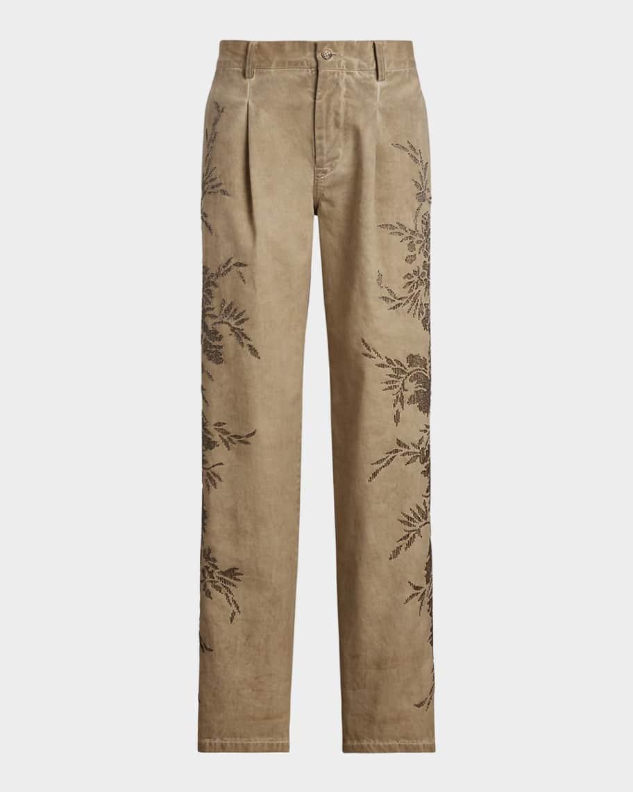 Fallon Beaded Chino Slouch Pants Product Image