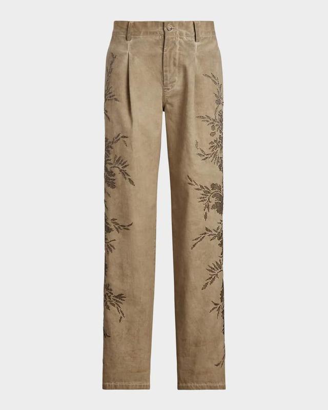 Fallon Beaded Chino Slouch Pants Product Image