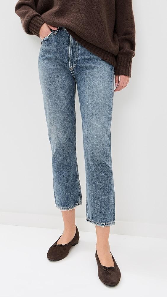 AGOLDE Riley High Rise Straight Crop Jeans | Shopbop Product Image