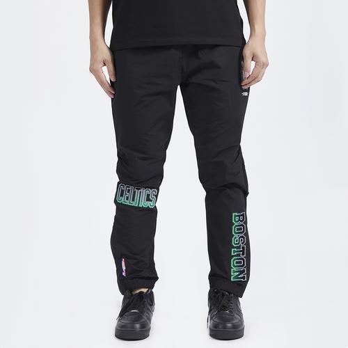 Pro Standard Mens Pro Standard Celtics OS Letters Woven Pants - Mens Black/Black product image