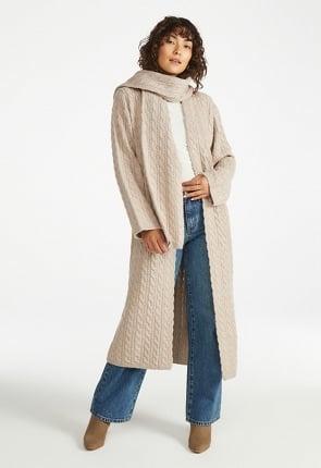 Cozy Scarf Cardigan Product Image