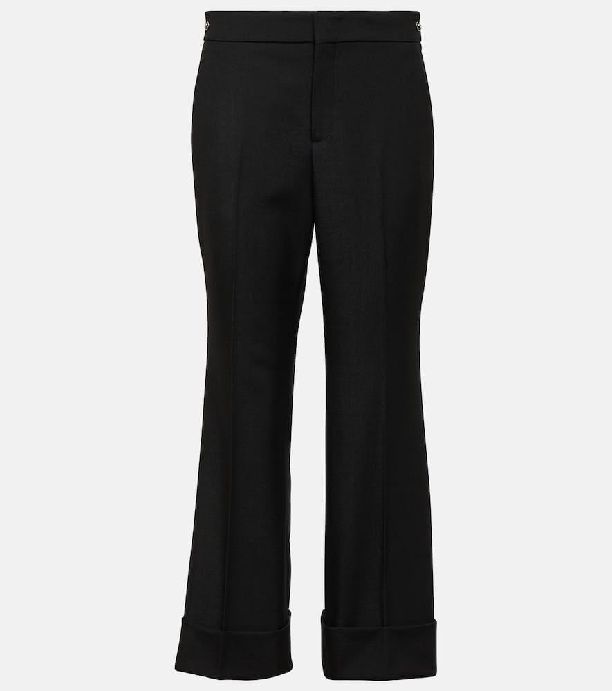 High-rise Wool Pants In Black Product Image