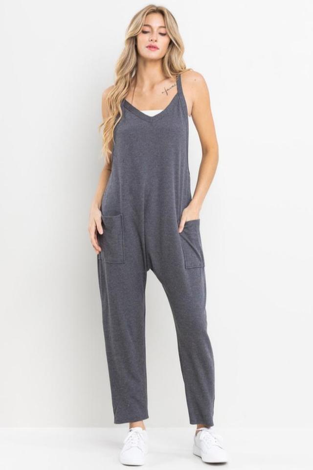 Harem Jumpsuit W/ Pockets Product Image