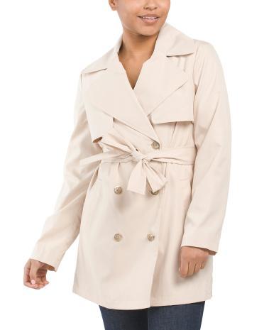 Double Breasted Belted Trench Coat for Women | Polyester product image