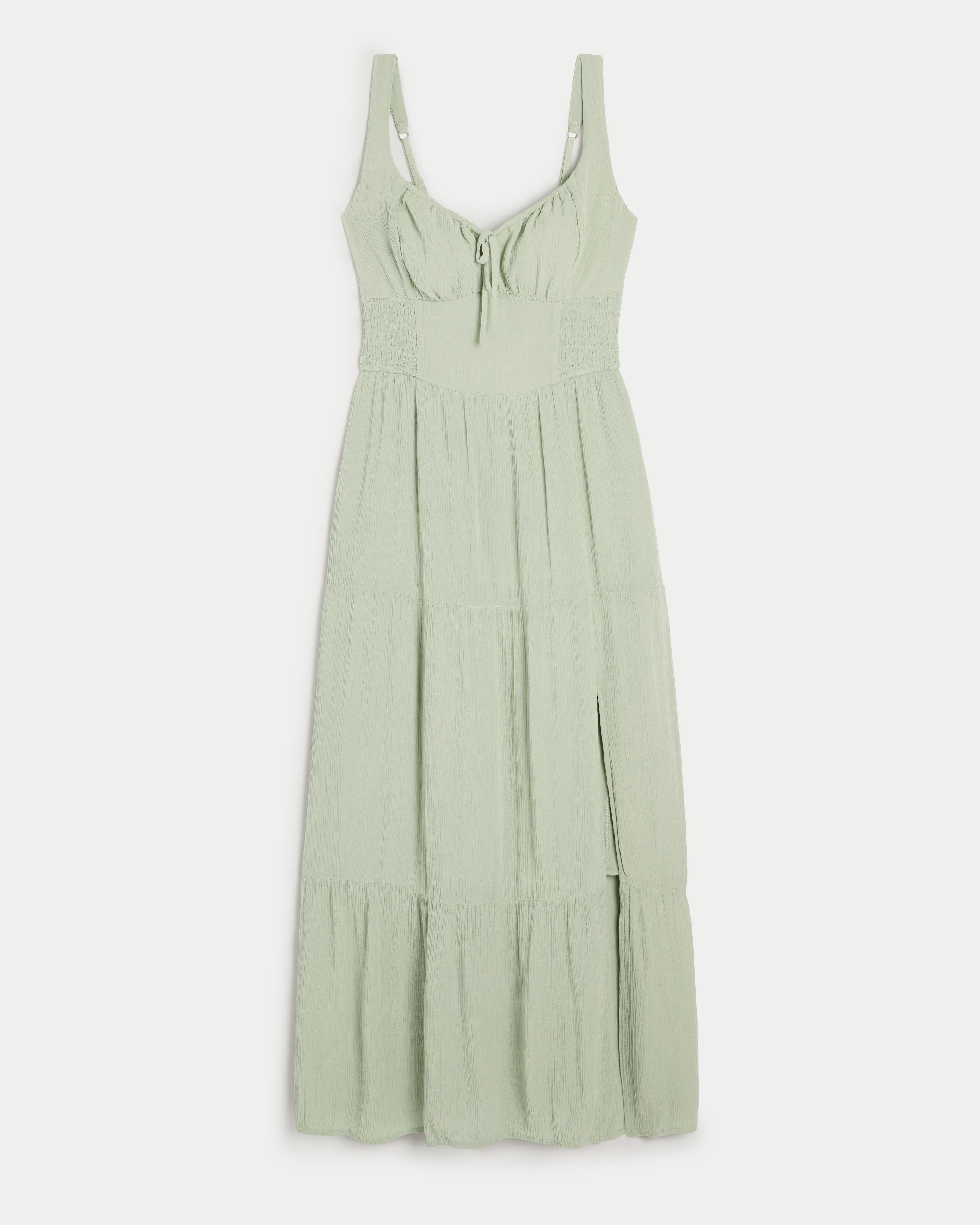 Hollister Sofia Side-Smocked Maxi Dress Product Image