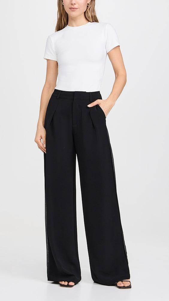 La Ligne Pleated Trousers With GGT Side Stripe | Shopbop Product Image