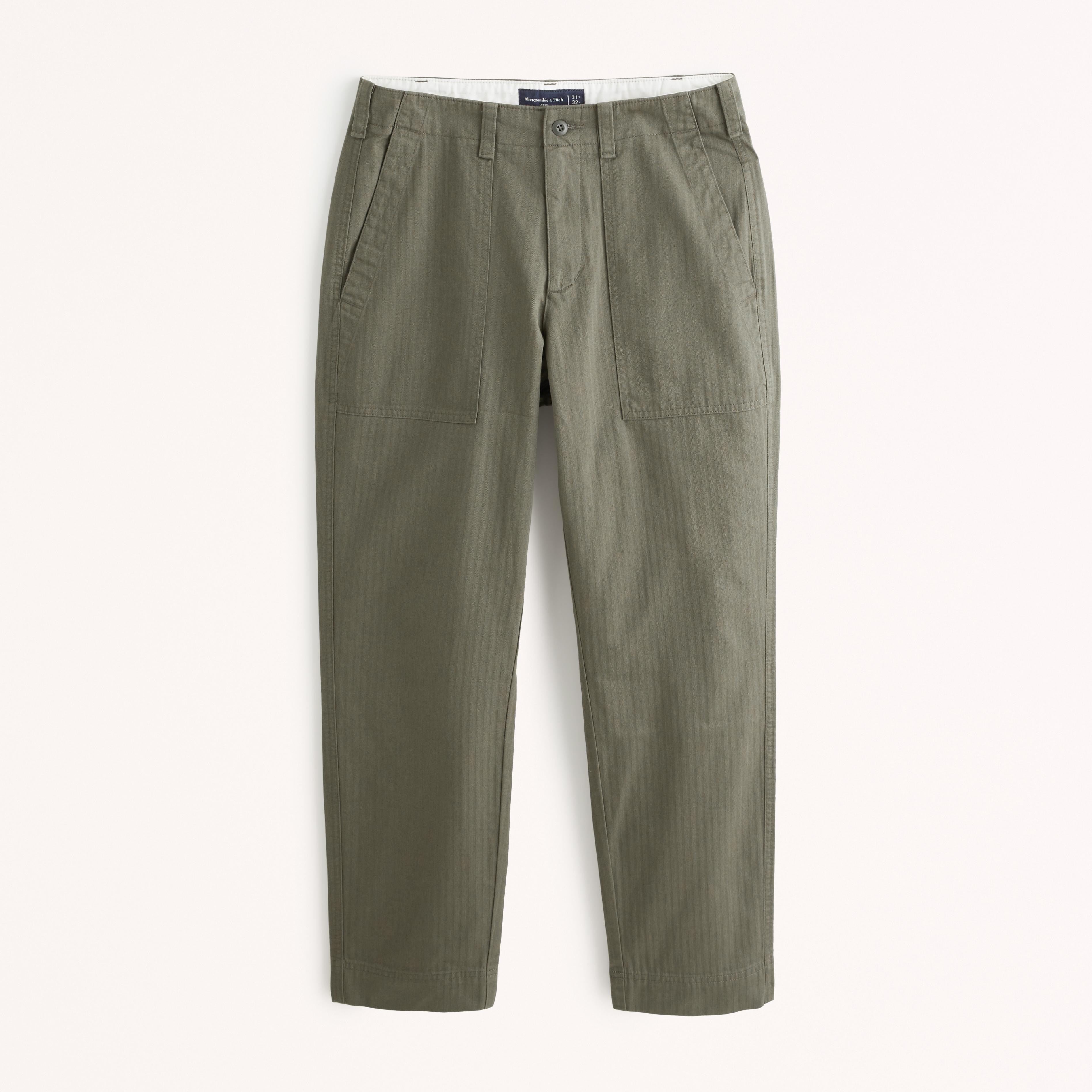 Fixed Waist Herringbone Pant Product Image