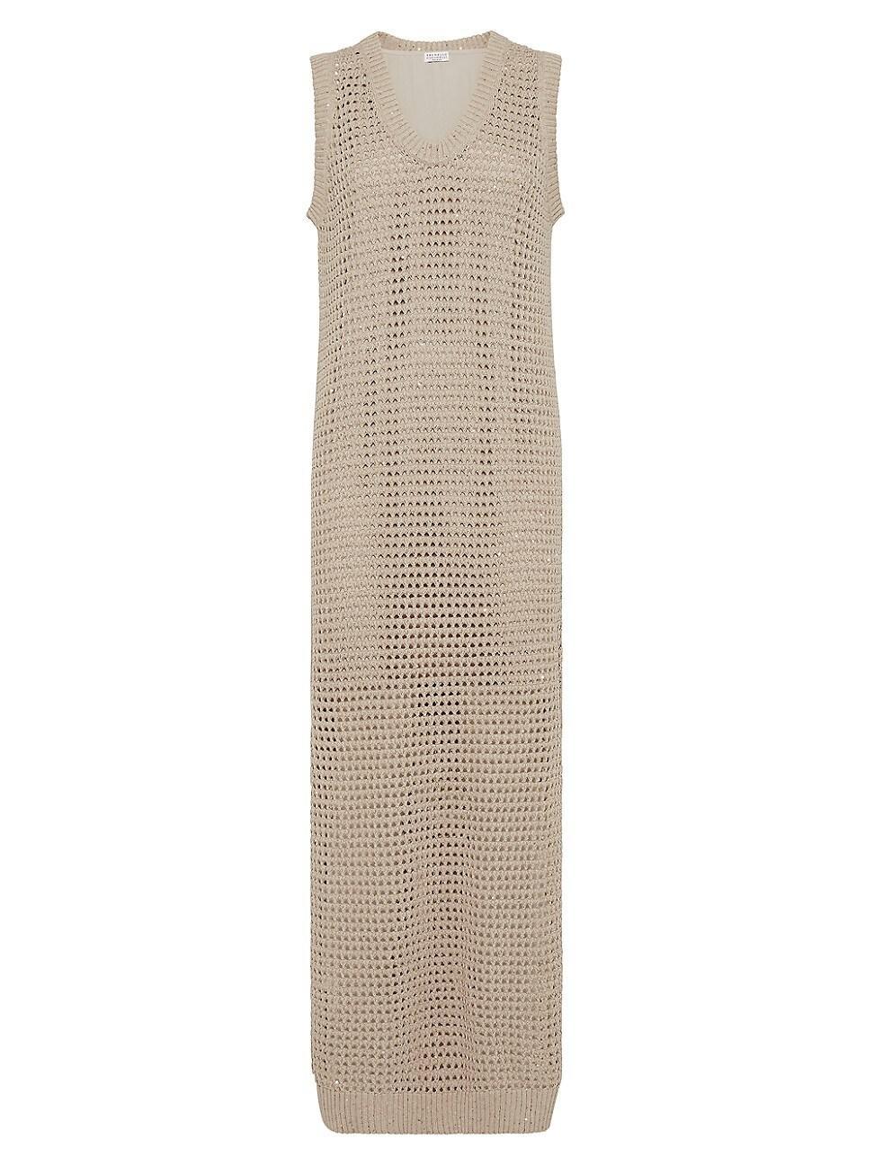 Womens Cotton Dazzling Net Knit Dress Product Image