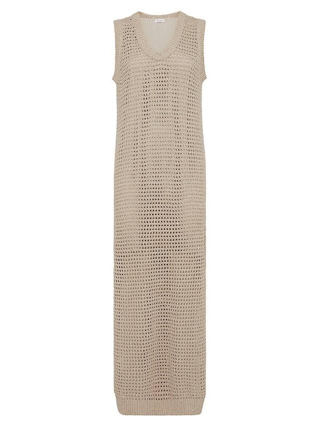 Womens Cotton Dazzling Net Knit Dress Product Image