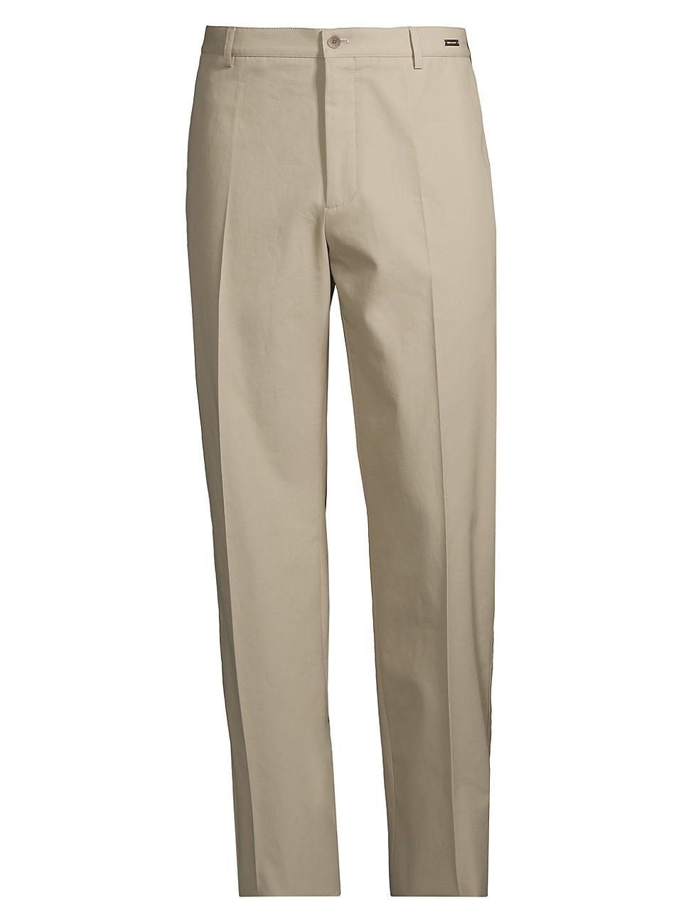 Mens Cotton Crease-Front Pants Product Image