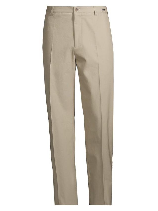 Mens Cotton Crease-Front Pants Product Image