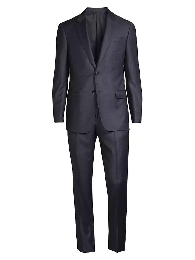 Mens Houdstooth Wool Suit Product Image