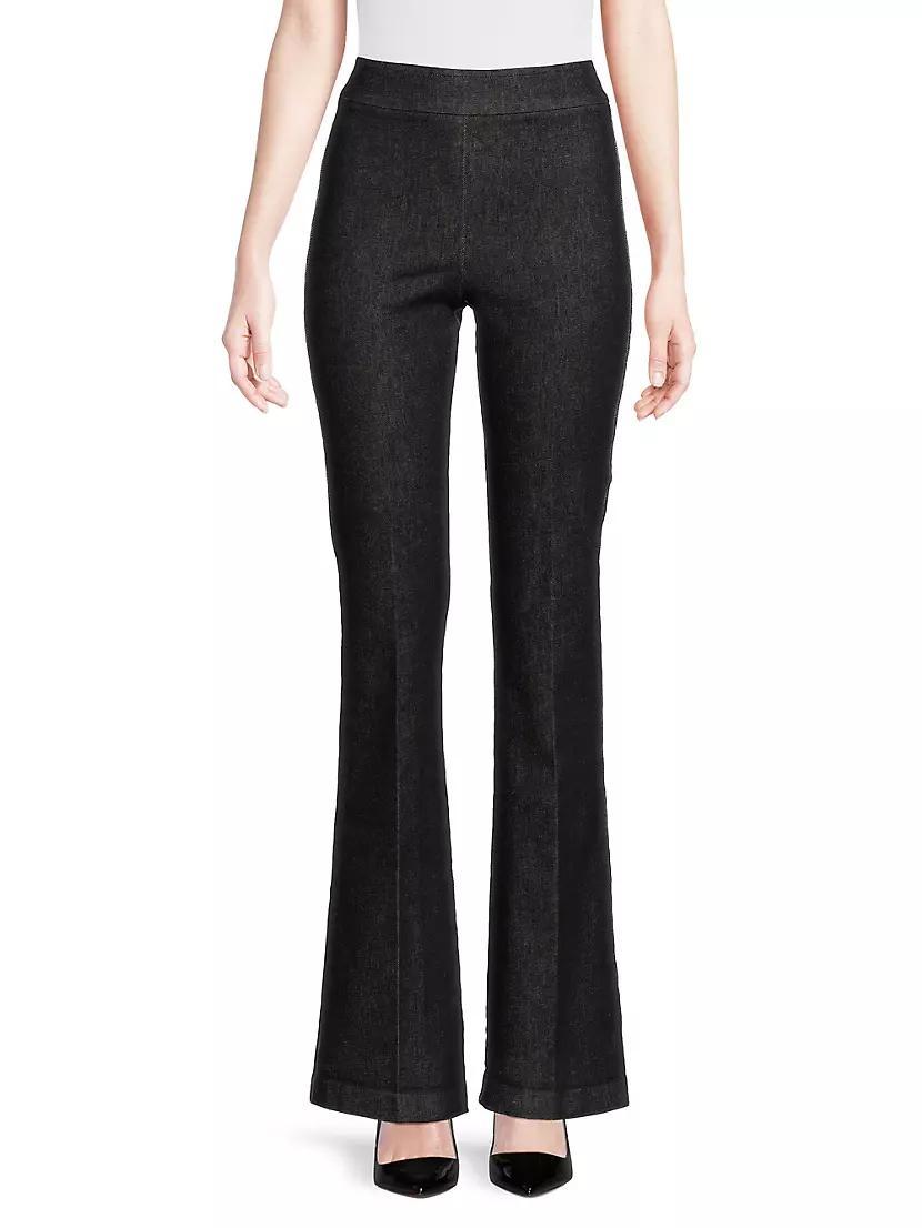 Stretch-Cotton Flared Pants Product Image