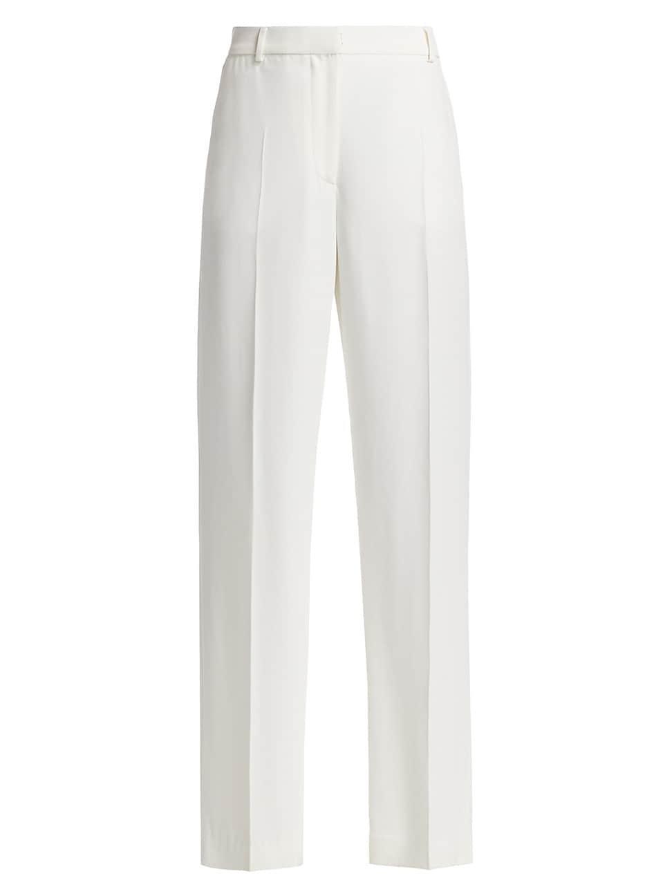 Womens Wide-Leg Split-Hem Trousers product image