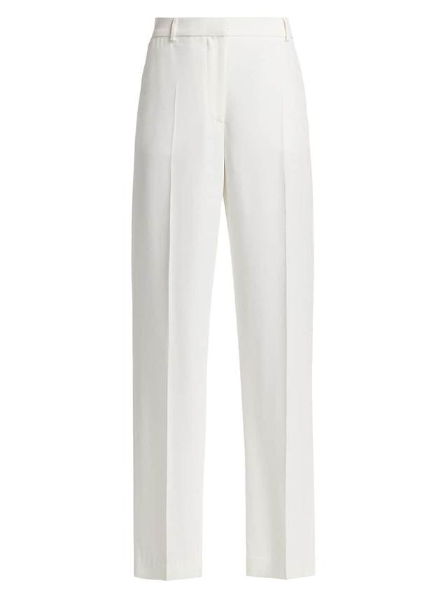 Womens Wide-Leg Split-Hem Trousers Product Image