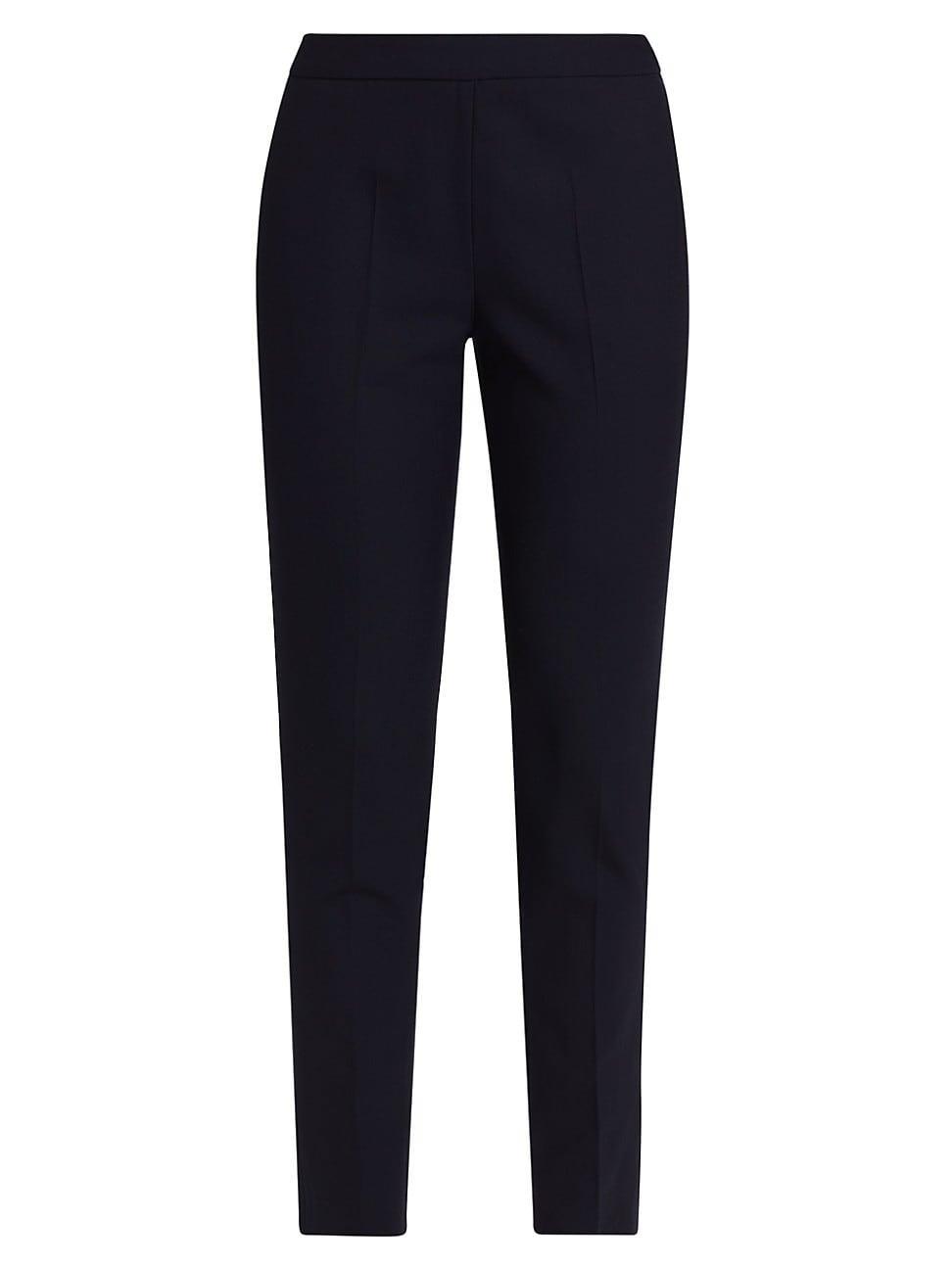 Womens Stretch Wool-Blend Skinny-Leg Pants Product Image