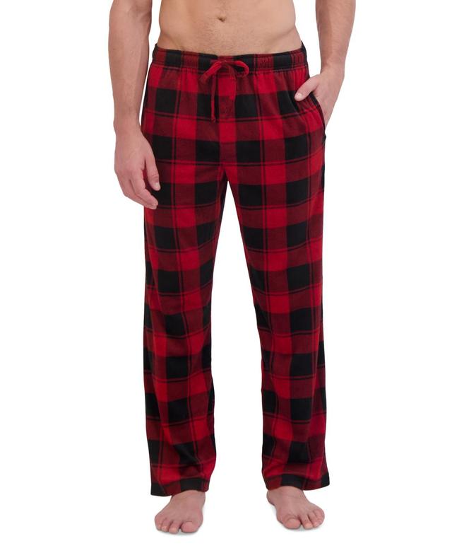 Hanes Mens Ultimate Ultra Soft Plaid Brushed Fleece Pajama Pants Product Image