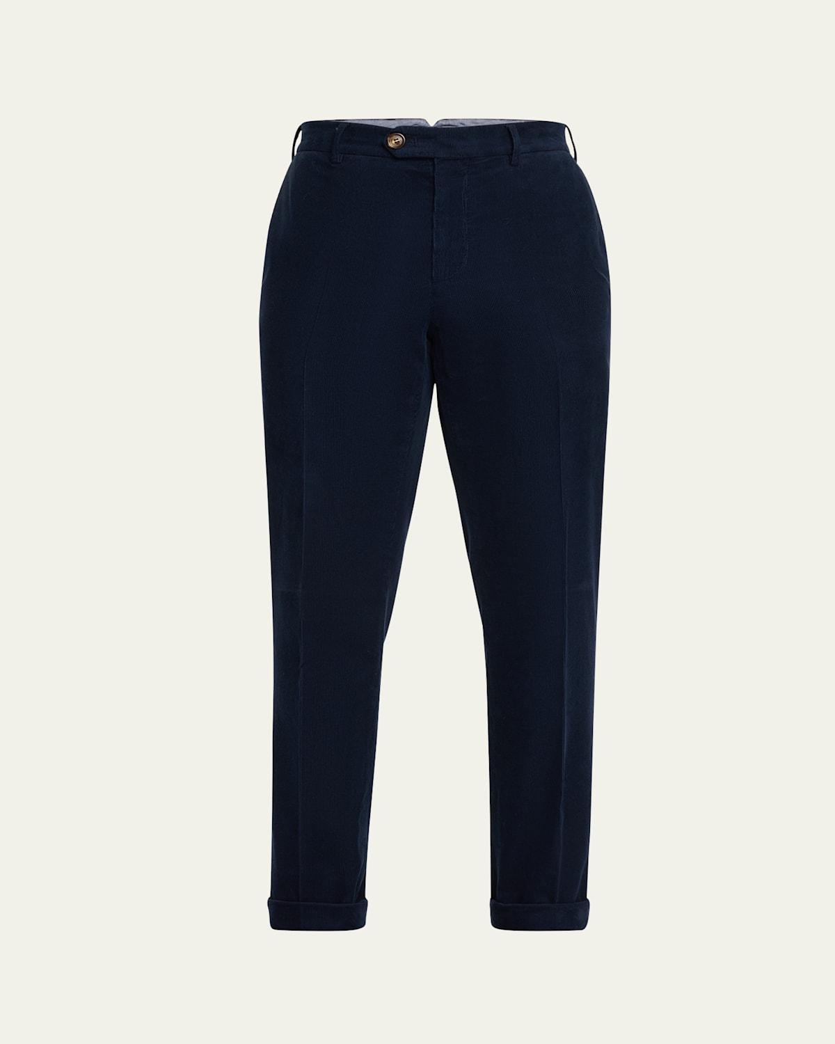 Mens Corduroy Flat-Front Pants Product Image