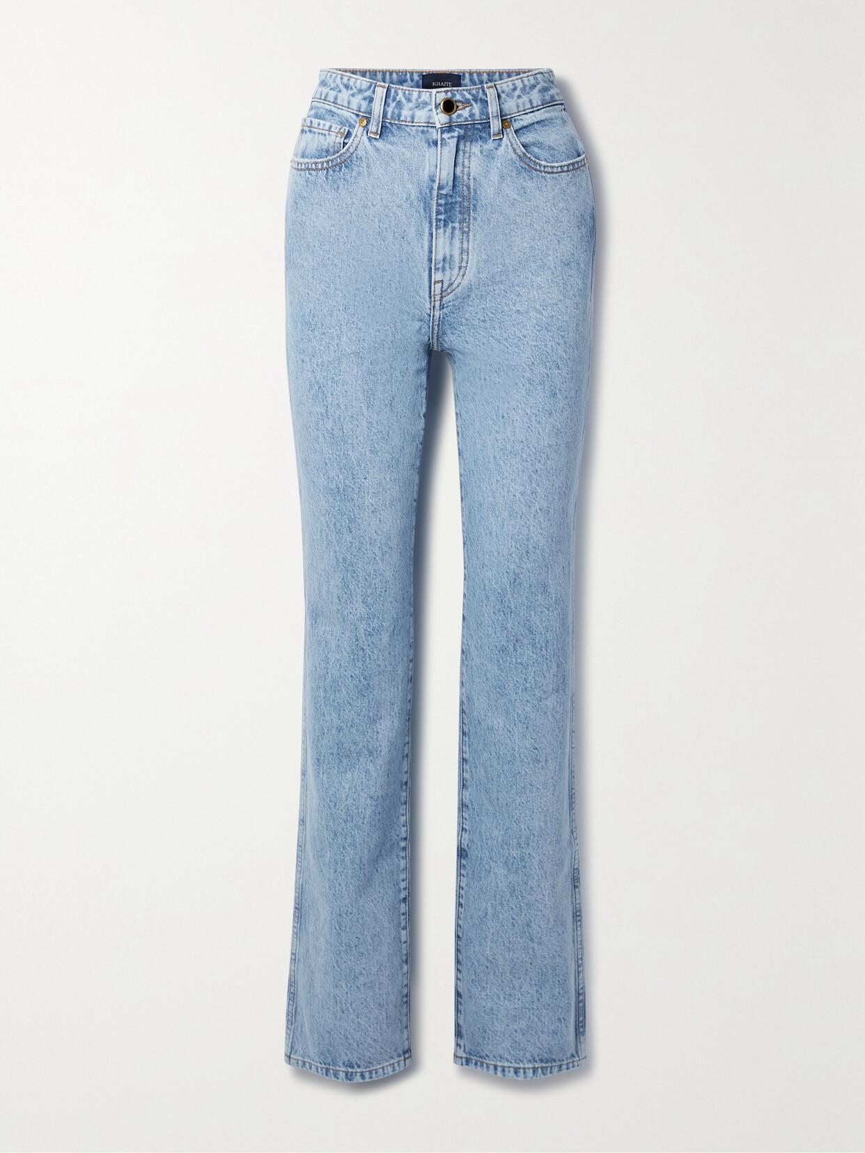 KHAITE Danielle High-rise Straight-leg Jeans In Blue product image