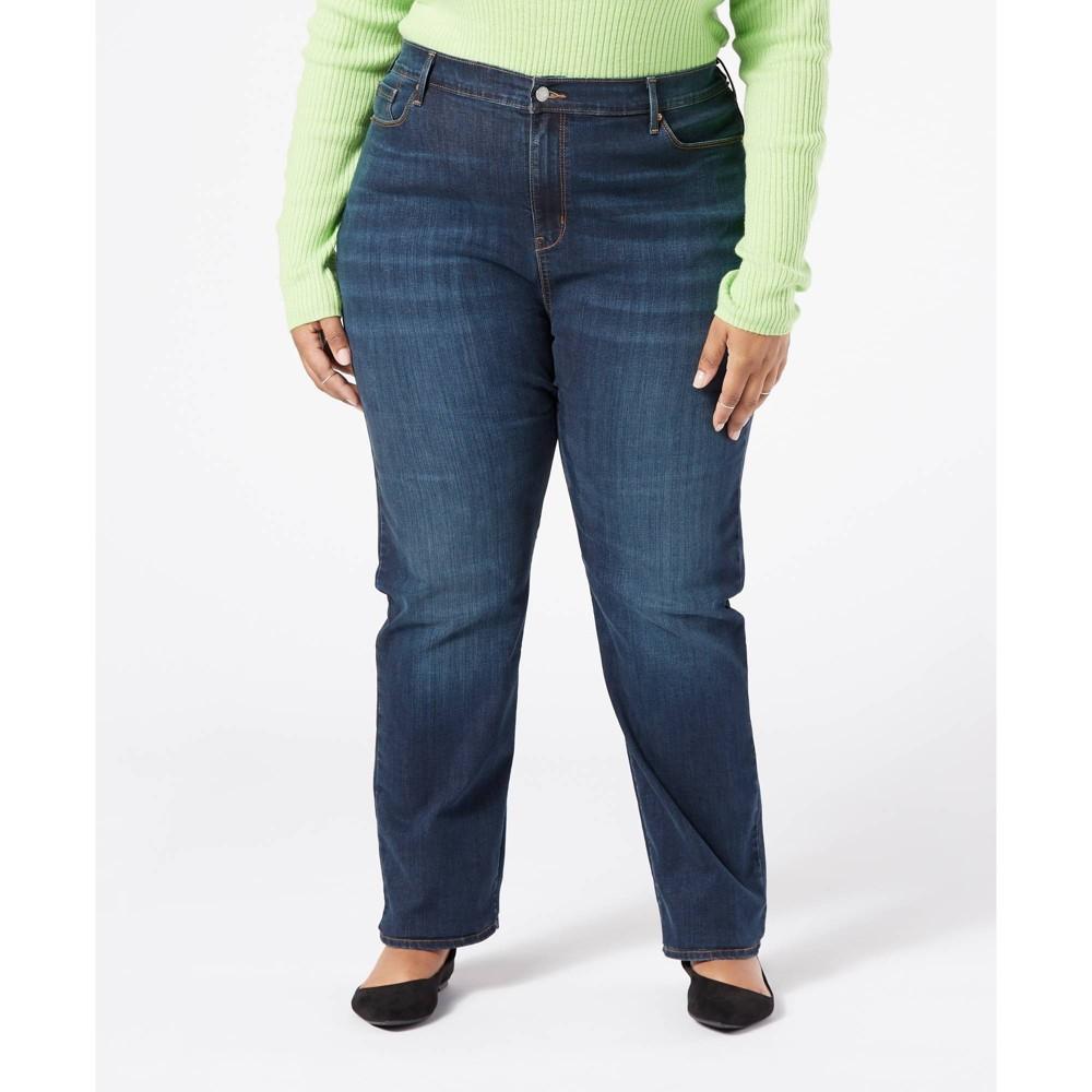 DENIZEN from Levis Womens Plus Size High-Rise Straight Jeans - Disco Queen 20 product image