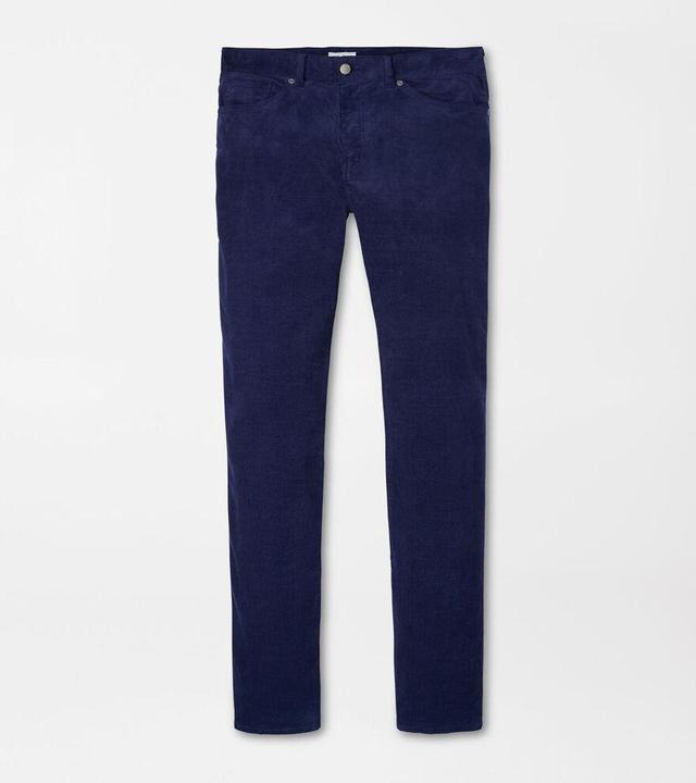 Peter Millar Mens Superior Soft Corduroy Five-Pocket Pant | Color: Navy | Size: 42 Product Image