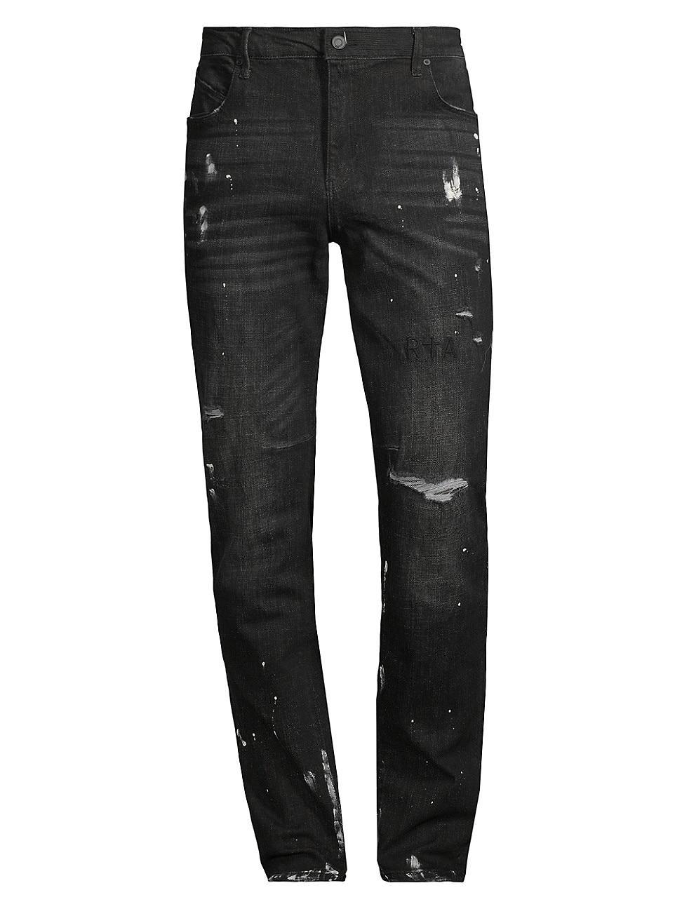 Mens Blayton Splatter Stretch Jeans Product Image