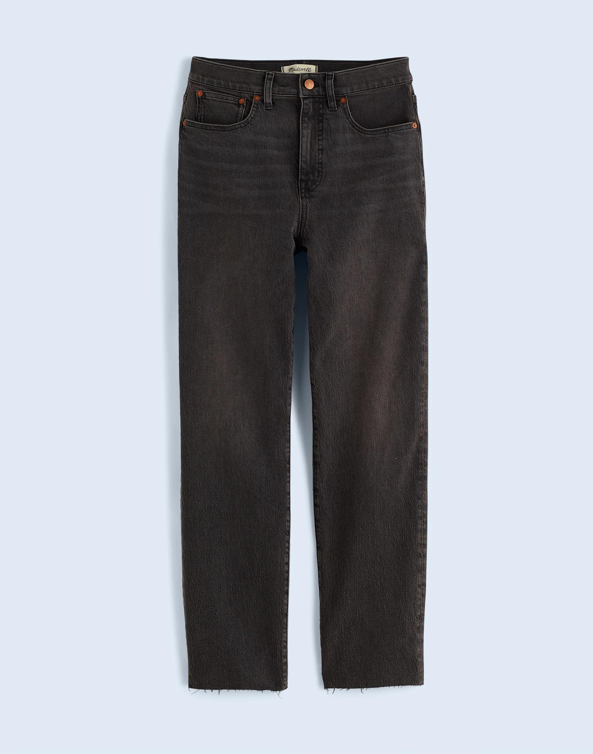 The '90s Straight Crop Jean in Washed Black Product Image