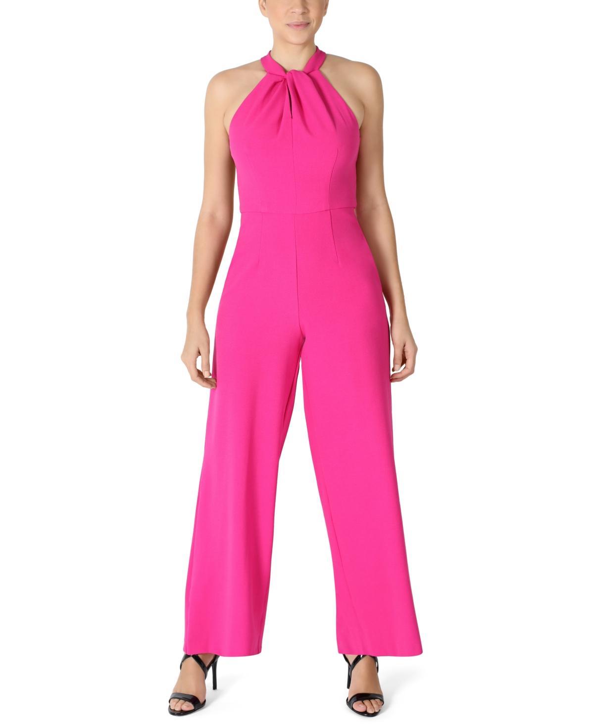 julia jordan Twist-Front Halter Jumpsuit Product Image