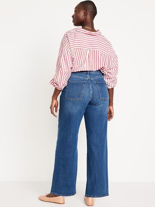 High-Waisted Wow Wide-Leg Jeans Product Image