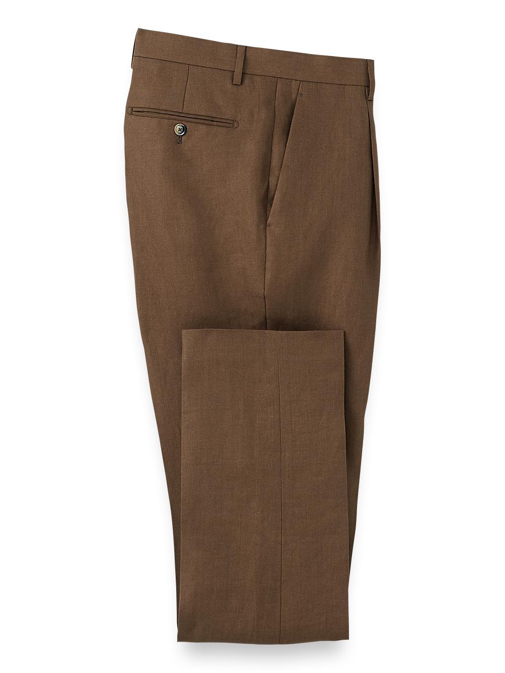 Linen Single Pleat Pants Product Image