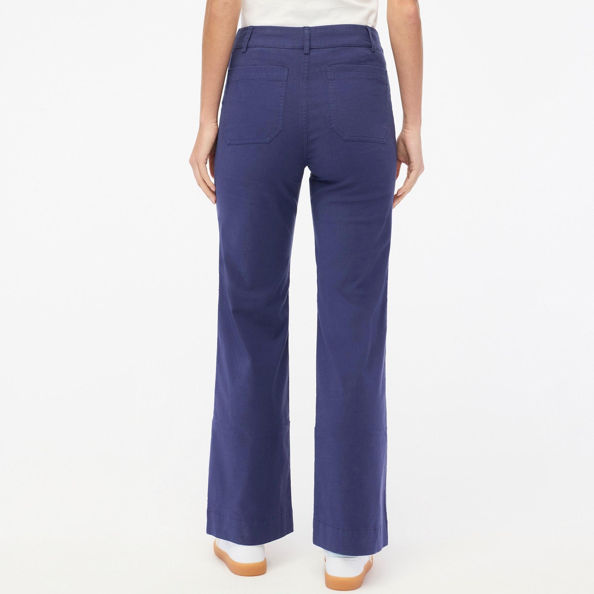 Lizzie high-rise patch-pocket wide-leg pant Product Image