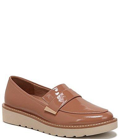 Naturalizer Adiline Patent Leather Slip-On Lightweight Wedge Loafers Product Image