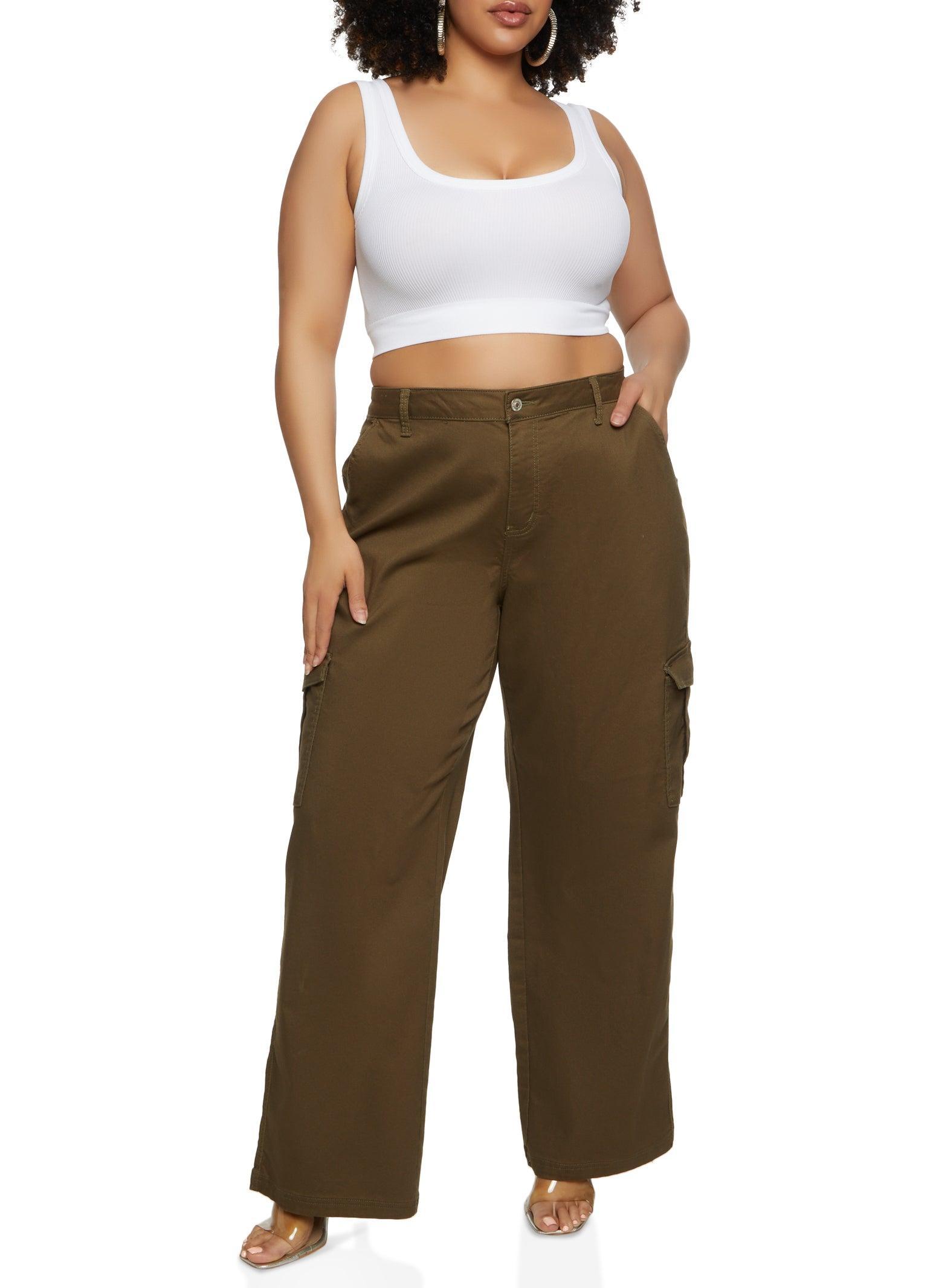 Womens Plus Size WAX Twill Cargo Pants product image