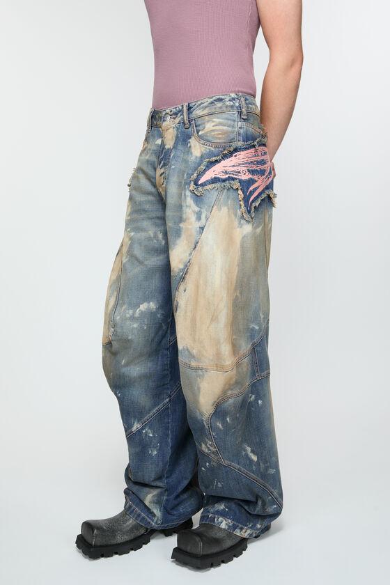 Loose fit denim trousers Product Image