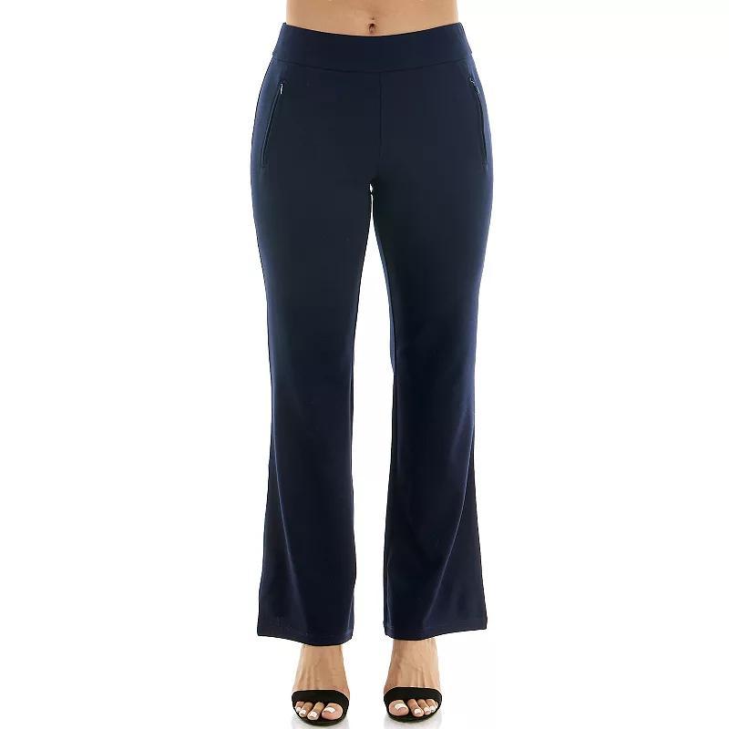 Womens Nina Leonard Classic Bell Bottom Pants Product Image