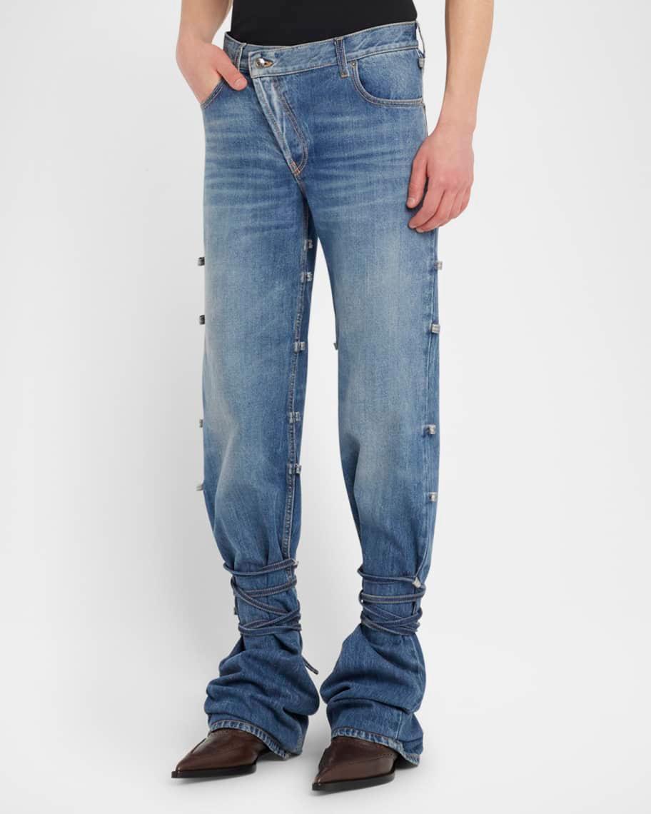 Mens Baggy Tied Jeans Product Image