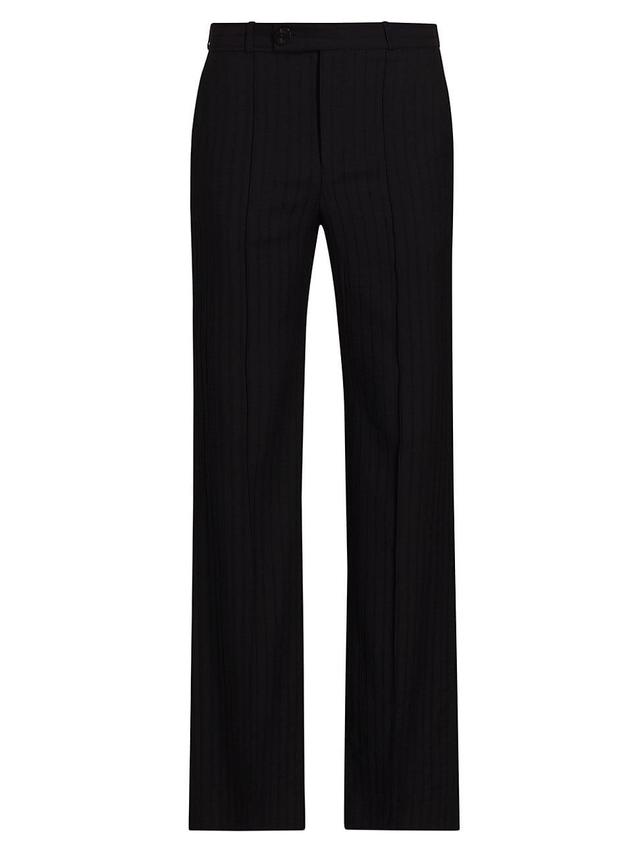 Mens Flared Wool Trousers Product Image