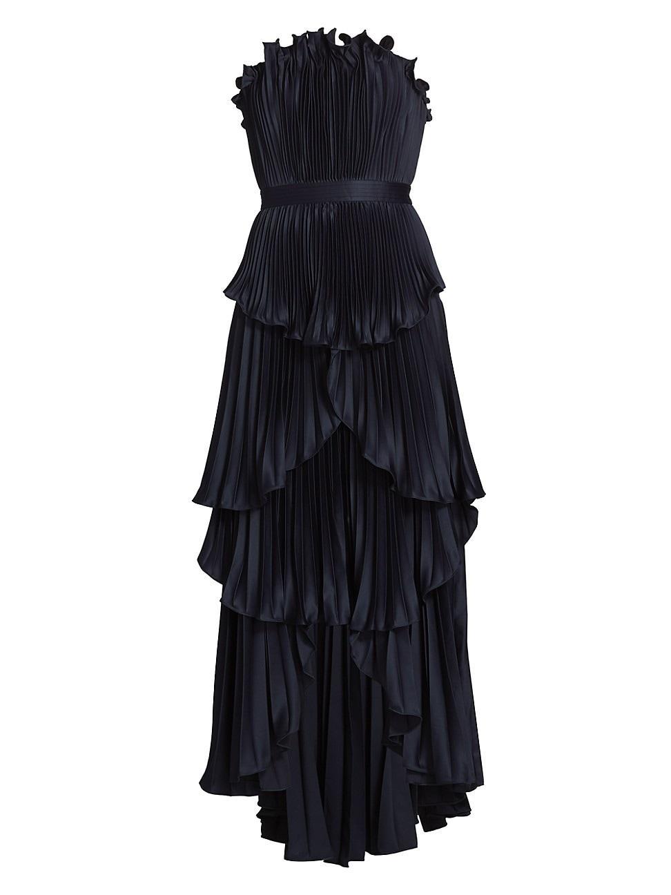 Womens Janey Tiered Shell High-Low Gown Product Image